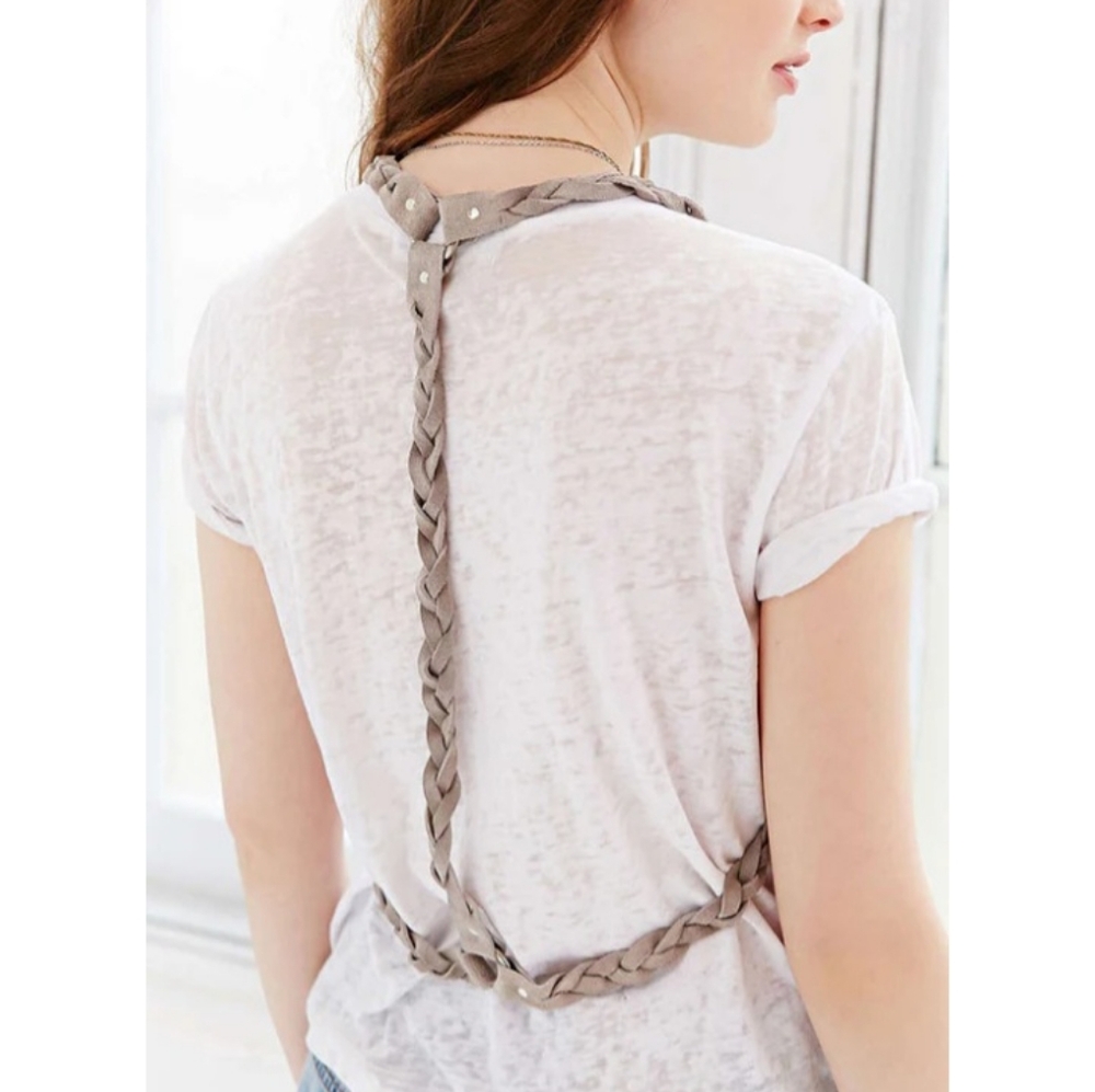 Jakimac Gray Braided Suede Harness